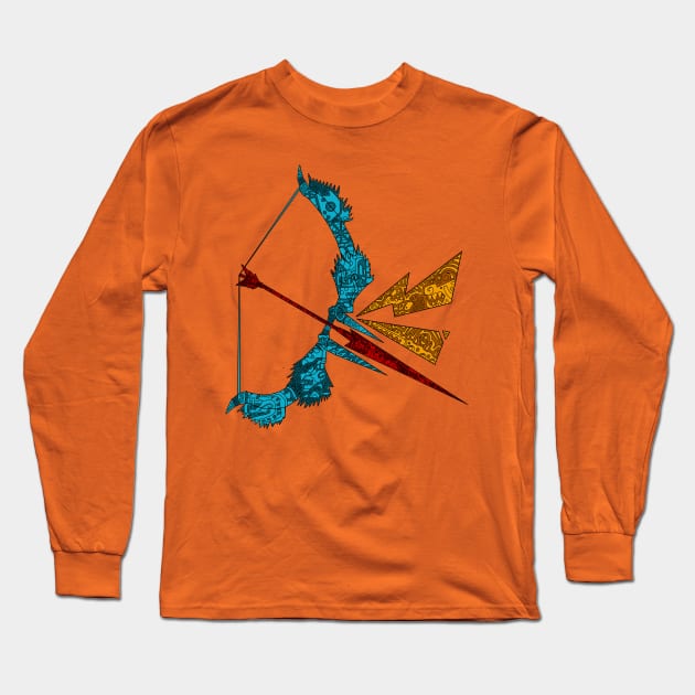 Monster Hunter Bow (lined) for light tees Long Sleeve T-Shirt by paintchips